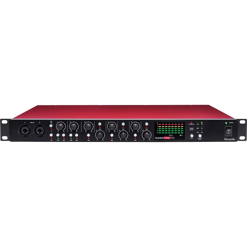 Focusrite Scarlett OctoPre — Preamplificador de 8 Micrófonos - Variante en LEMM DJ Store