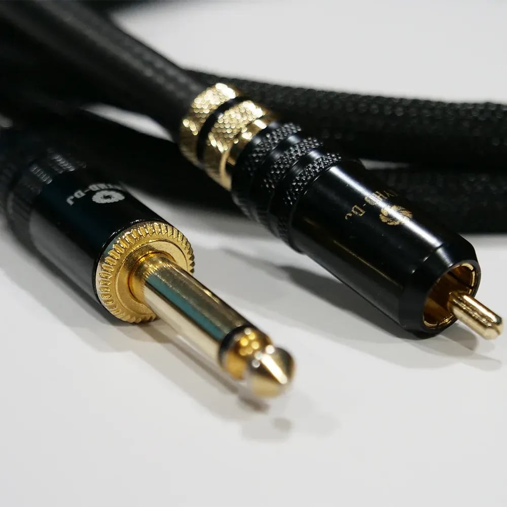 MYHD-DJ Premium – Cable RCA a 1/4 Jack Mono (Par L - R) 2 metros - Variante en LEMM DJ Store