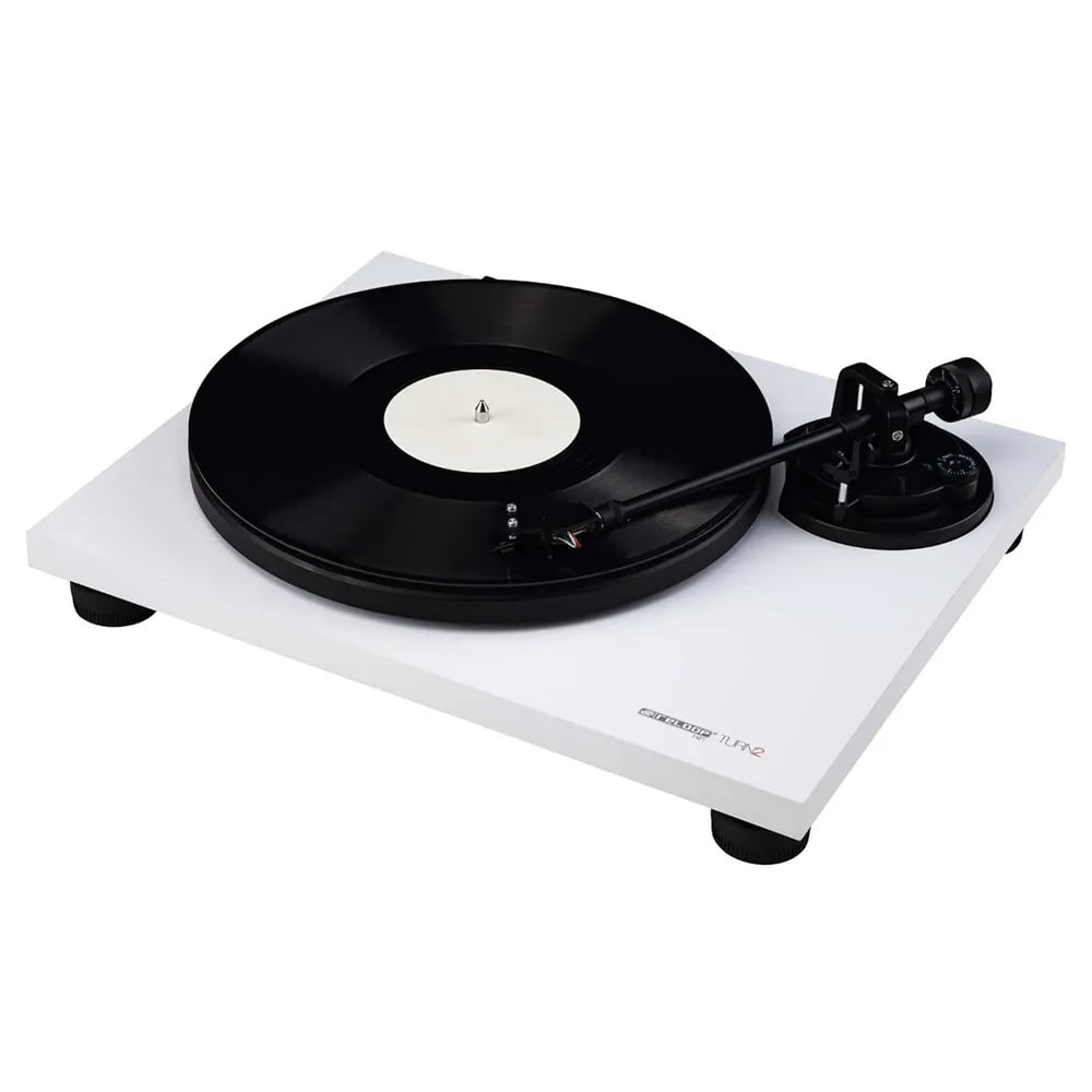 Tornamesa HiFi Reloop TURN 2 White con cápsula Ortofon OM10 - Variante en LEMM DJ Store