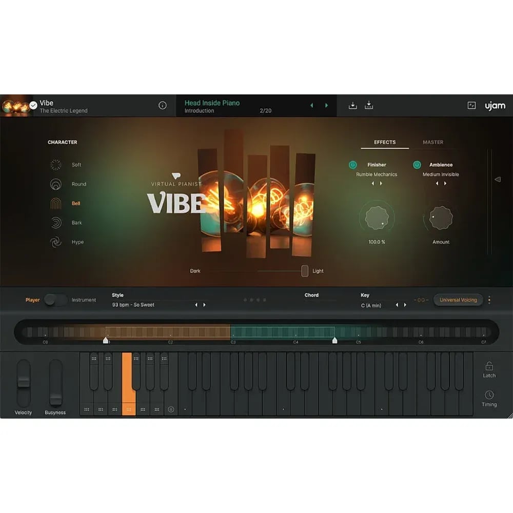 UJAM Virtual Pianist VIBE – Piano Eléctrico Vintage en Plug-in (Descarga Digital) - Variante en LEMM DJ Store