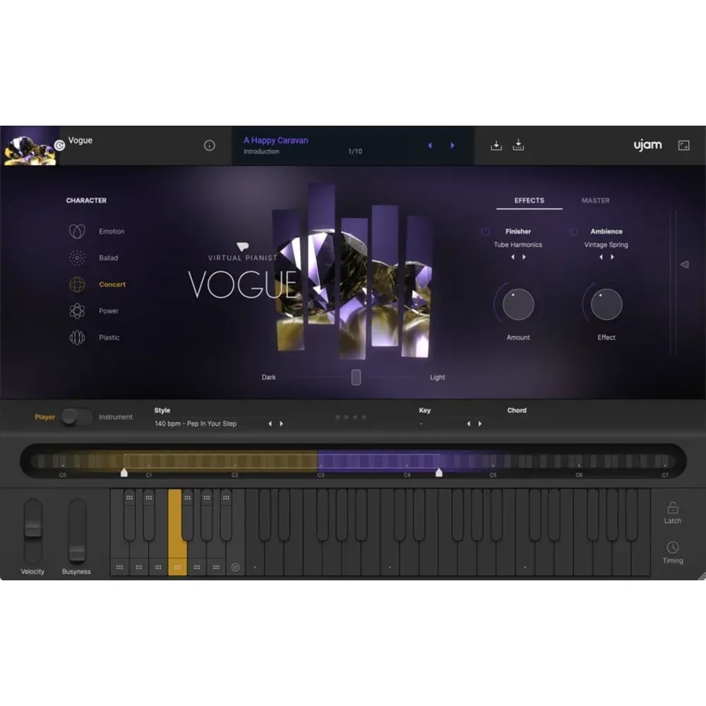 UJAM Virtual Pianist VOGUE – Instrumento Virtual Piano de Cola (Descarga Digital) - Variante en LEMM DJ Store