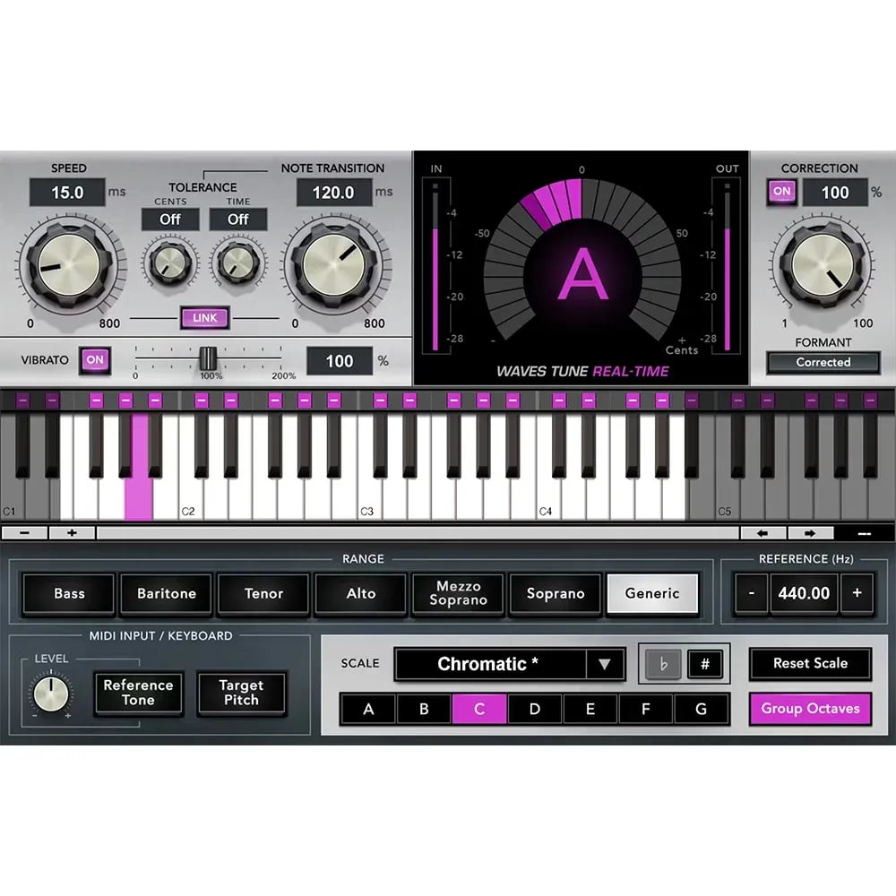 Waves Tune Real-Time – Plug-in de Afinación Vocal en Tiempo Real (Producto Digital) - Variante en LEMM DJ Store