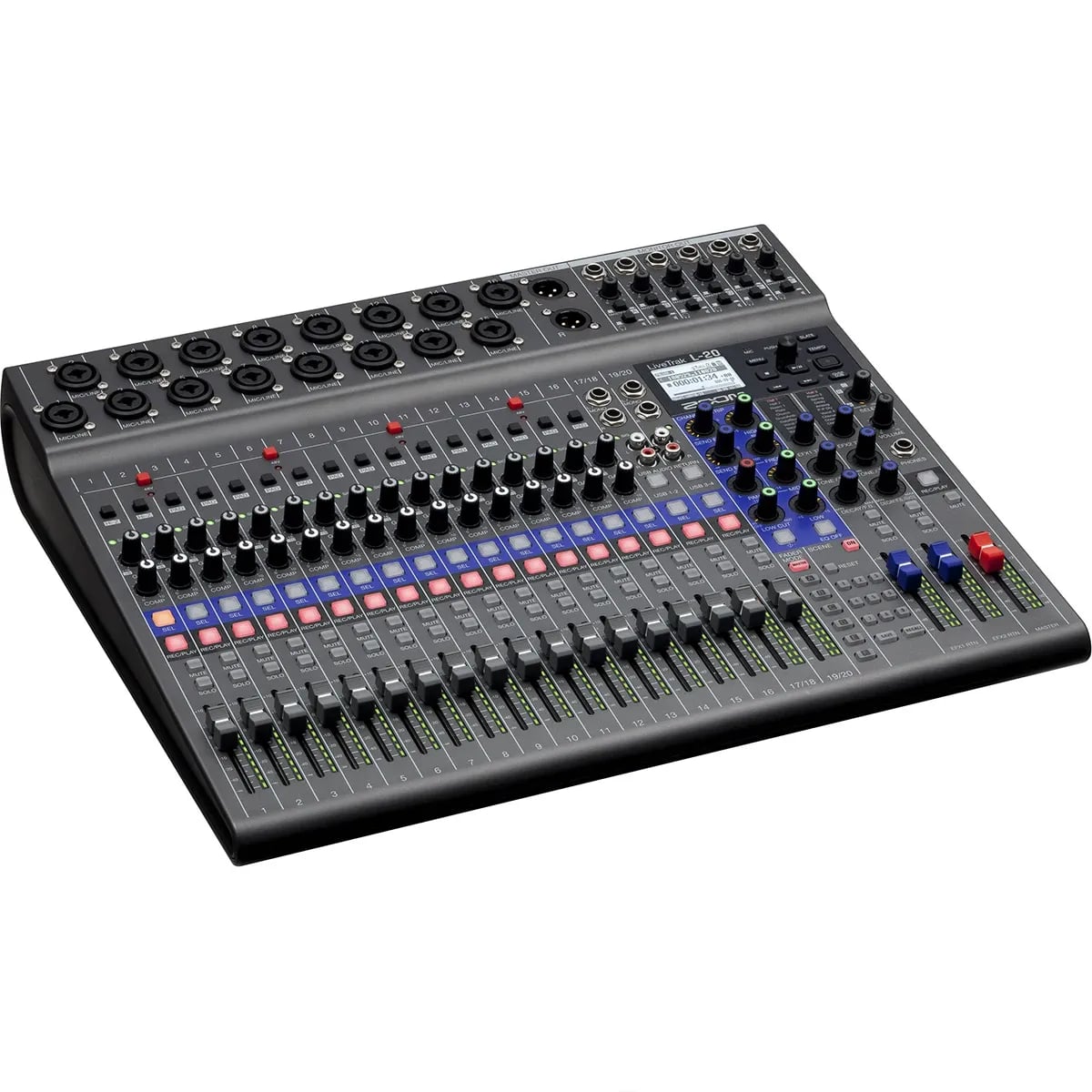 Zoom LiveTrak L-20 – Mesa de Sonido Digital 20 Canales con Grabación Multipista - Variante en LEMM DJ Store