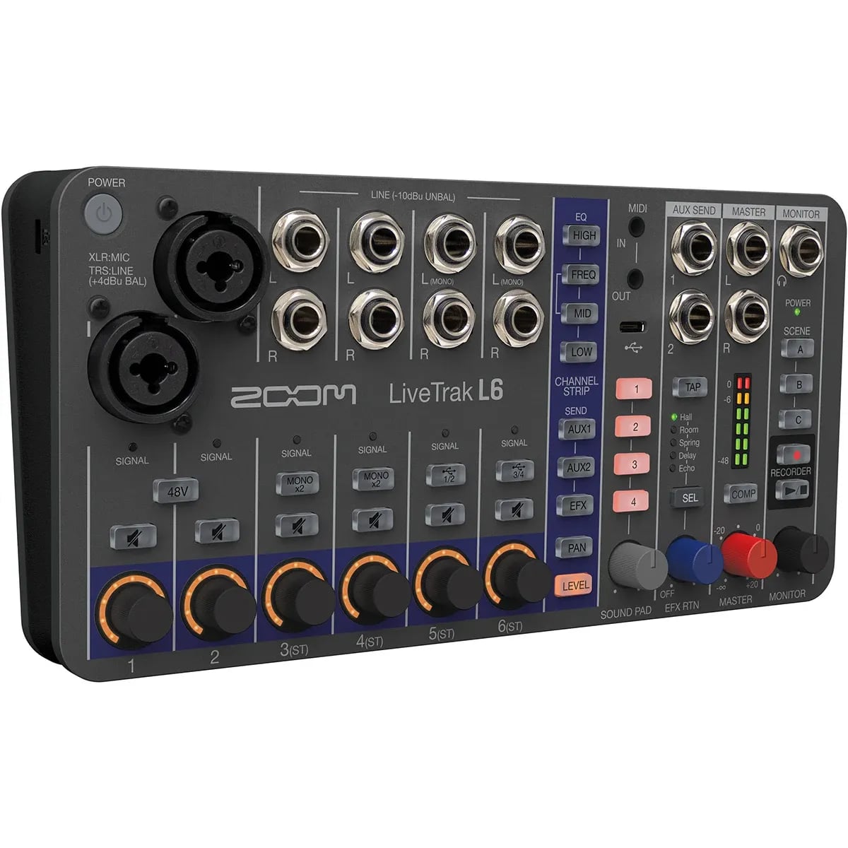 Zoom LiveTrak L-6 – Mezclador Digital Portátil y Grabadora Multipista 10 Pistas - Variante en LEMM DJ Store