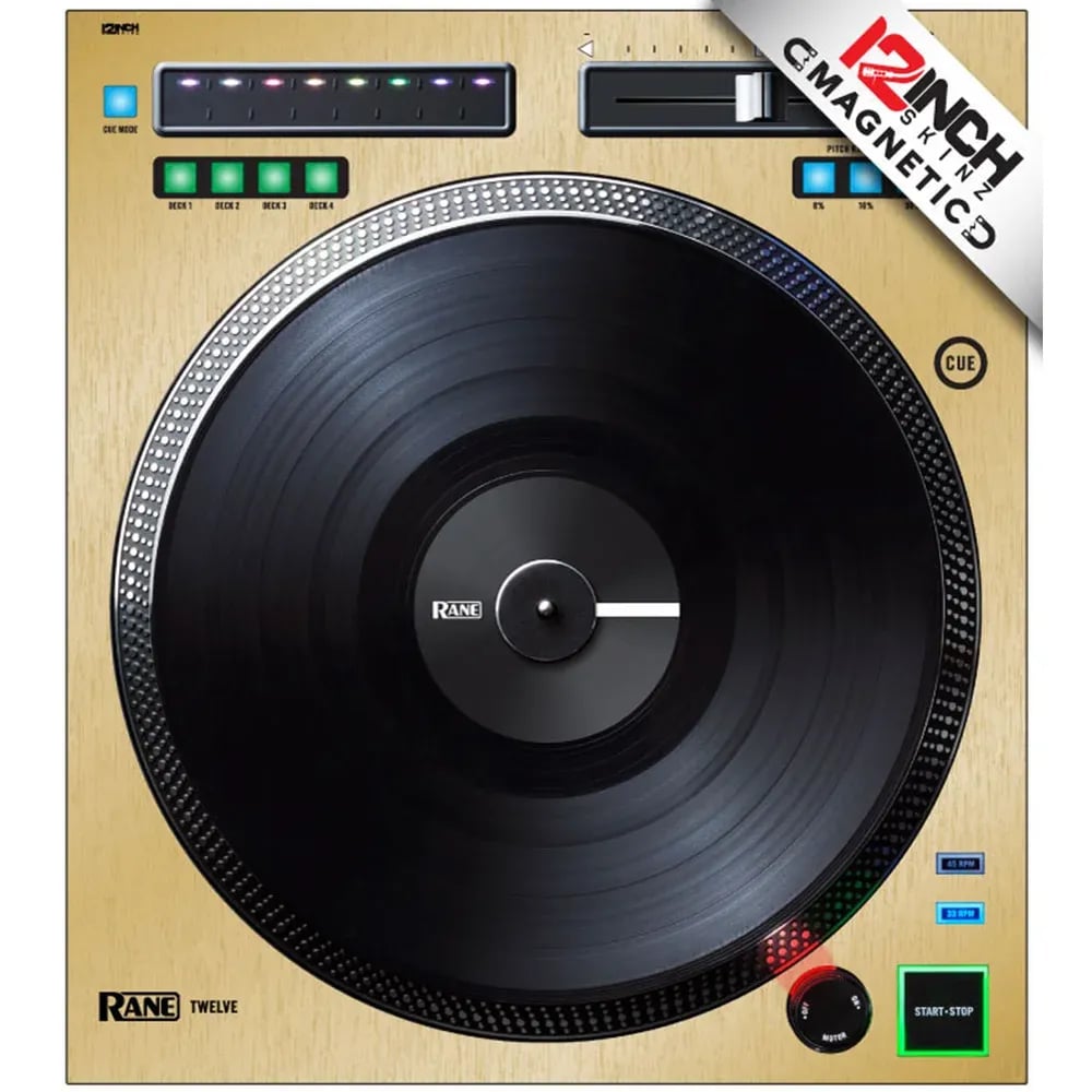 Skin Magnético para Rane Twelve 12inch Skinz - Color Gold Opaco (Magnético, fácil de poner) - Variante en LEMM DJ Store