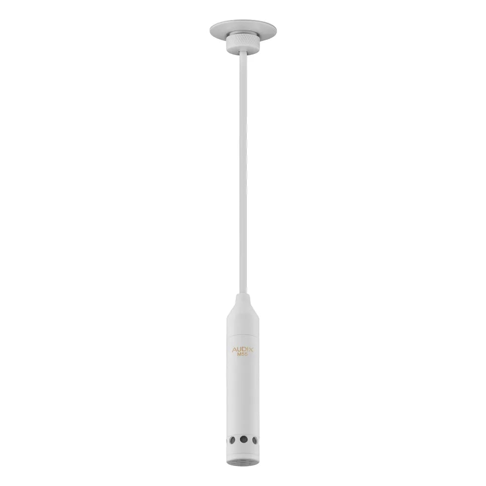 Audix M55W – Micrófono de Techo Colgante Cardioide Blanco para Conferencias - Variante en LEMM DJ Store