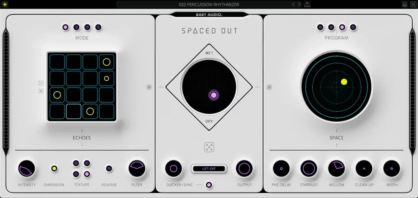 Baby Audio Spaced Out – Efecto de Eco Espacial, Reverb y Delay (Descarga Digital) - Variante en LEMM DJ Store