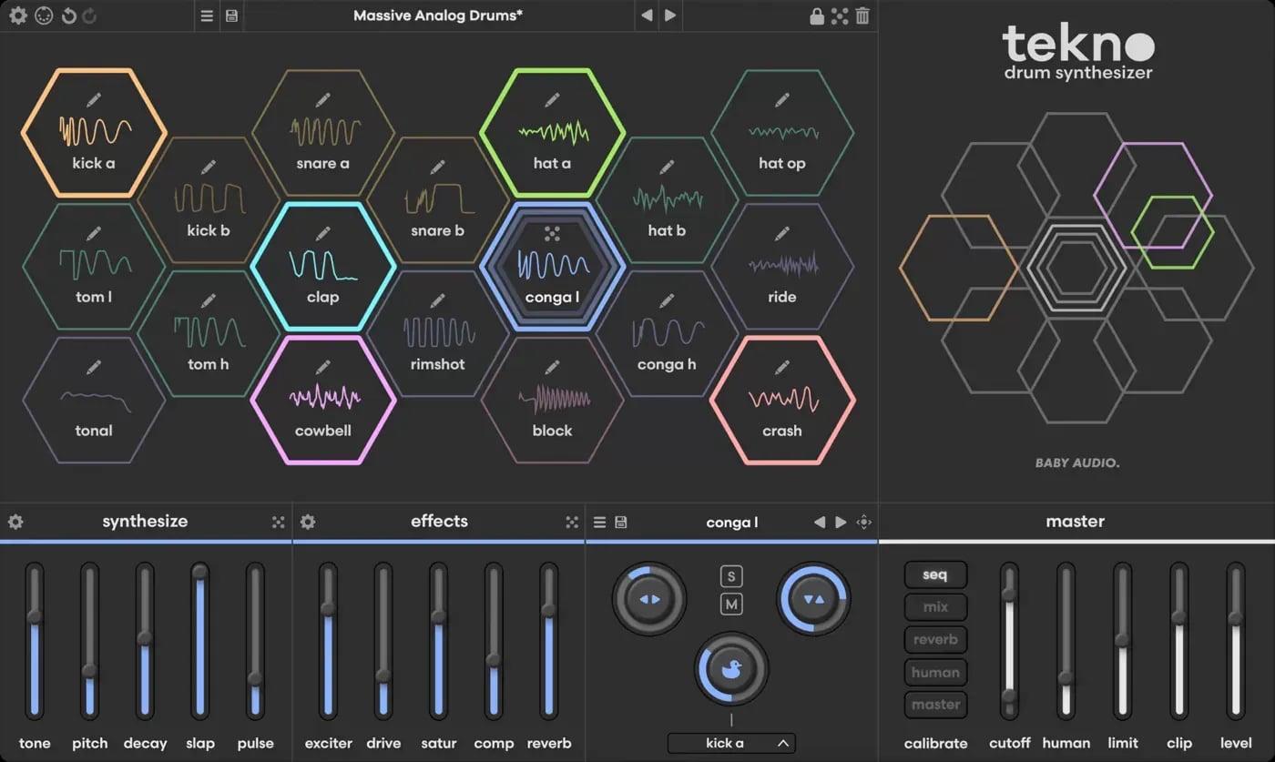 Baby Audio Tekno – Sintetizador de Batería Electrónica (Descarga Digital) - Variante en LEMM DJ Store
