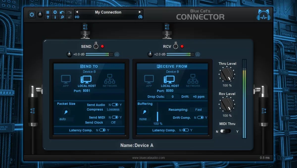 Blue Cat Audio Connector – Cable Virtual de Audio y MIDI en Red (Descarga Digital) - Variante en LEMM DJ Store