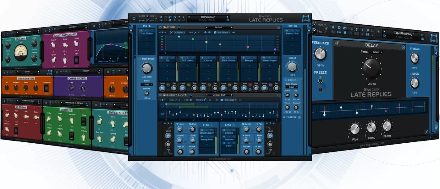 Blue Cat Audio Late Replies – Delay, Reverb y Multiefectos Creativo (Descarga Digital) - Variante en LEMM DJ Store