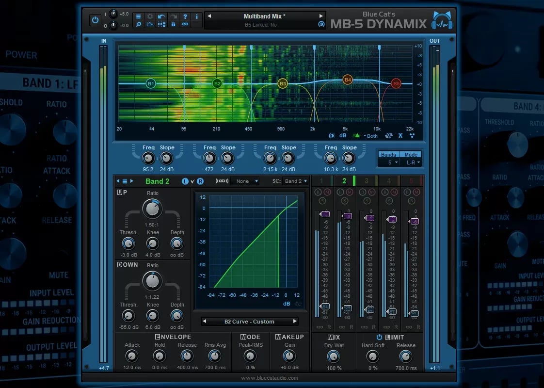 Blue Cat Audio MB-5 Dynamix – Procesador de Dinámica Multibanda (Descarga Digital) - Variante en LEMM DJ Store