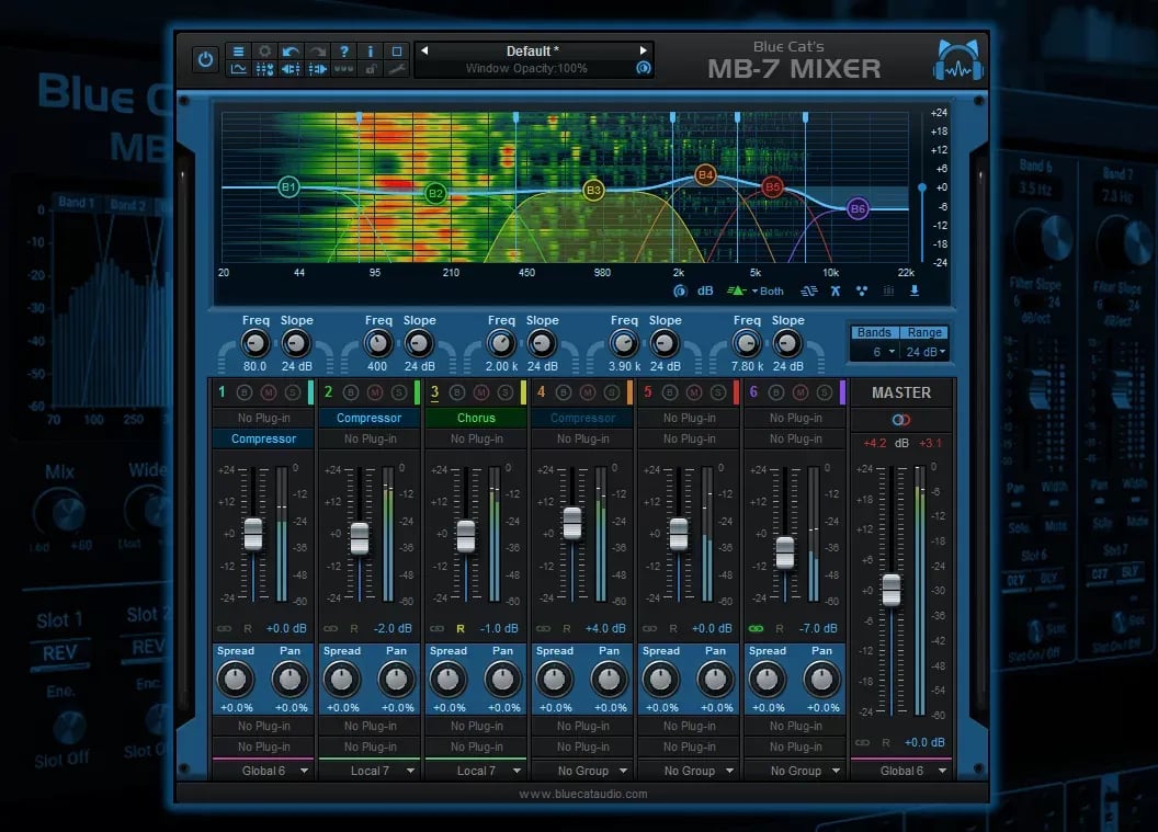 Blue Cat Audio MB-7 Mixer – Consola de Mezcla Multibanda y Host VST/AU (Descarga Digital) - Variante en LEMM DJ Store