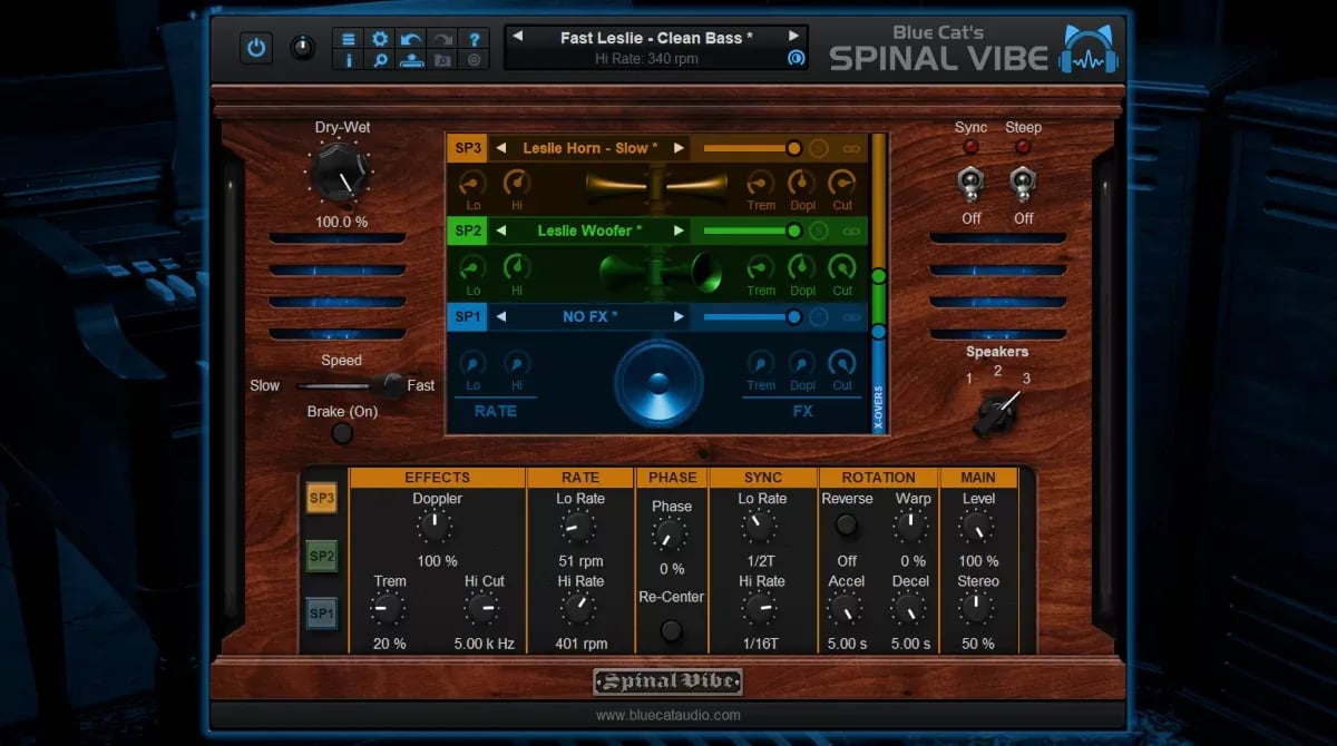 Blue Cat Audio Spinal Vibe – Simulador de Altavoz Rotatorio Aumentado (Descarga Digital) - Variante en LEMM DJ Store