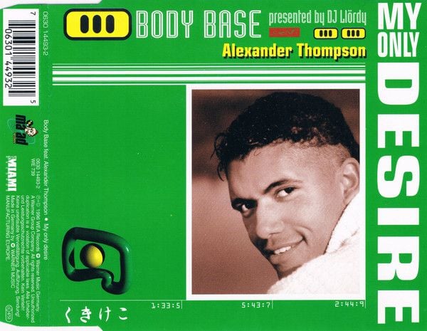 Body Base, Alexander Thompson – My Only Desire (CD Single usado VG+) - Variante en LEMM DJ Store