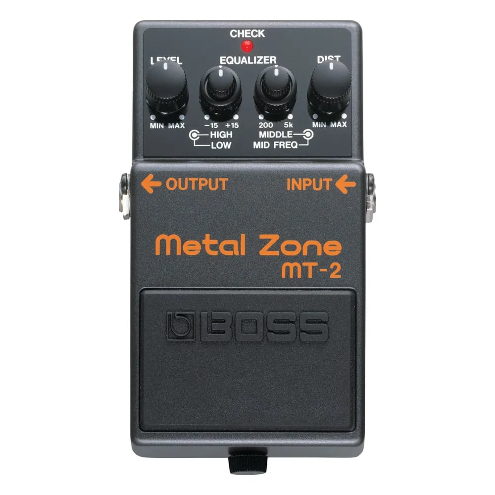 BOSS MT-2 Metal Zone – Pedal de Distorsión de Alta Ganancia con Ecualizador de 3 Bandas - Variante en LEMM DJ Store