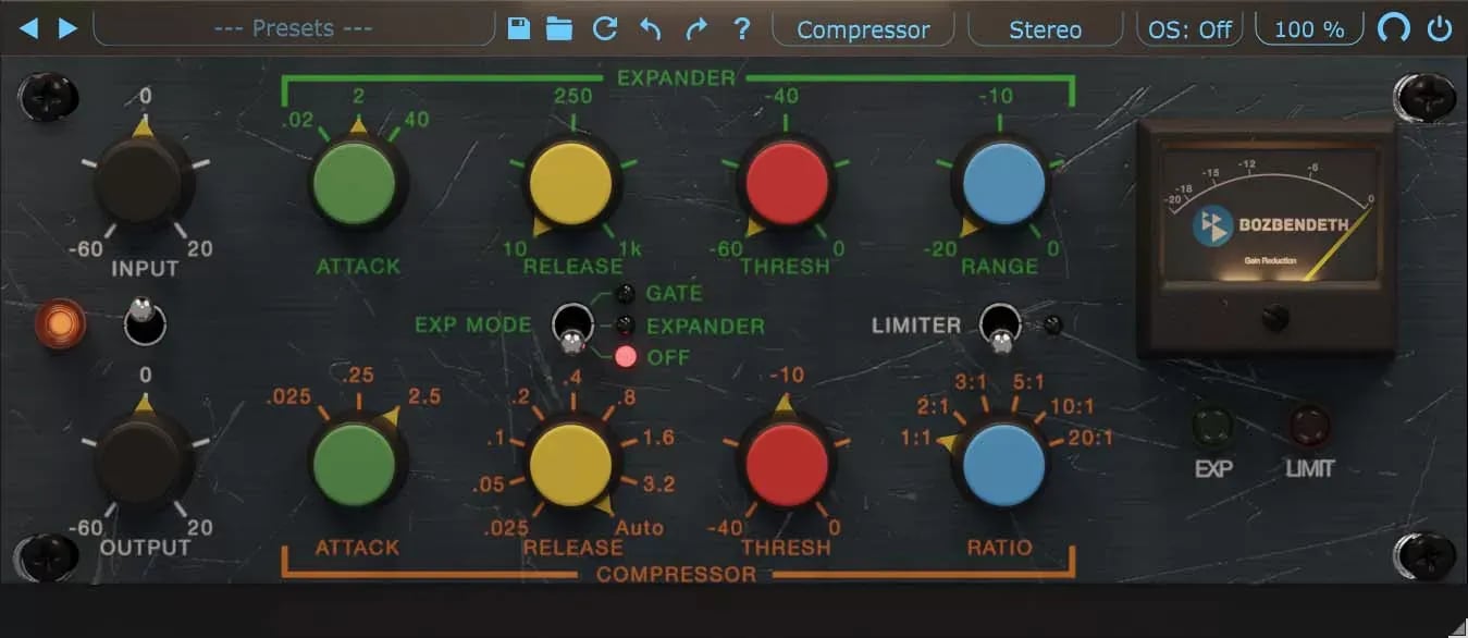 BOZ Digital Labs +10dB Compressor 2 – Compresor de Hardware Icónico de David Bendeth (Descarga Digital) - Variante en LEMM DJ