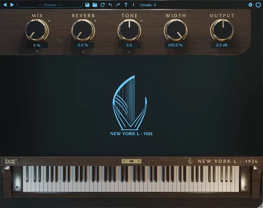 BOZ Digital Labs New York L 1926 Pro – Piano de Cola Virtual Vintage Sampleado (Descarga Digital) - Variante en LEMM DJ Store