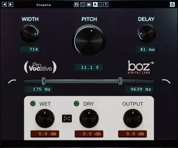 BOZ Digital Labs ProVocative – Micro Pitch-Shifter para Engrosar Voces (Descarga Digital) - Variante en LEMM DJ Store