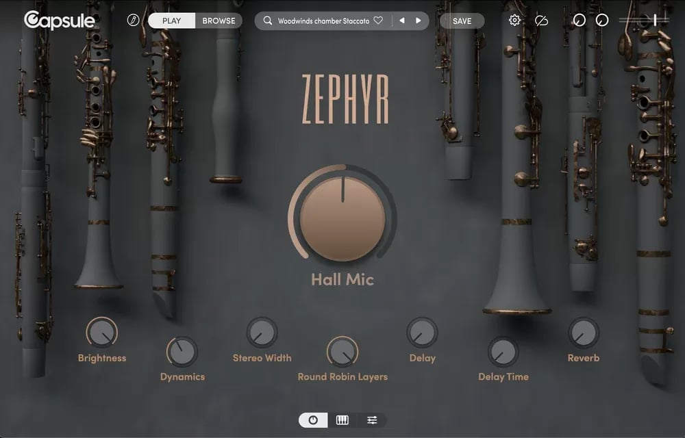 Capsule Audio Zephyr – Instrumento Virtual de Maderas (Descarga Digital) - Variante en LEMM DJ Store