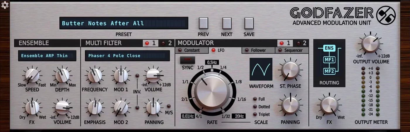 D16 Group GodFazer – Plugin Multiefecto de Modulación (Descarga Digital) - Variante en LEMM DJ Store