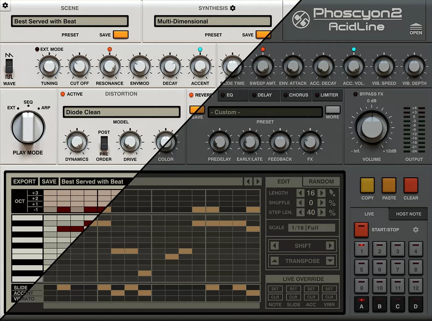 D16 Group Phoscyon 2 – Sintetizador de Bajos Acid TB-303 (Descarga Digital) - Variante en LEMM DJ Store