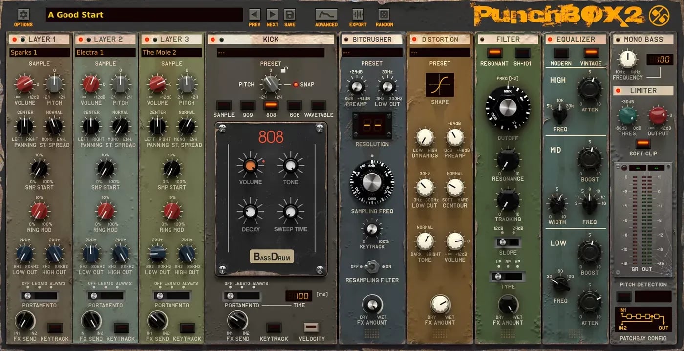 D16 Group PunchBox 2 – Sintetizador y Diseñador de Kick Drum (Descarga Digital) - Variante en LEMM DJ Store