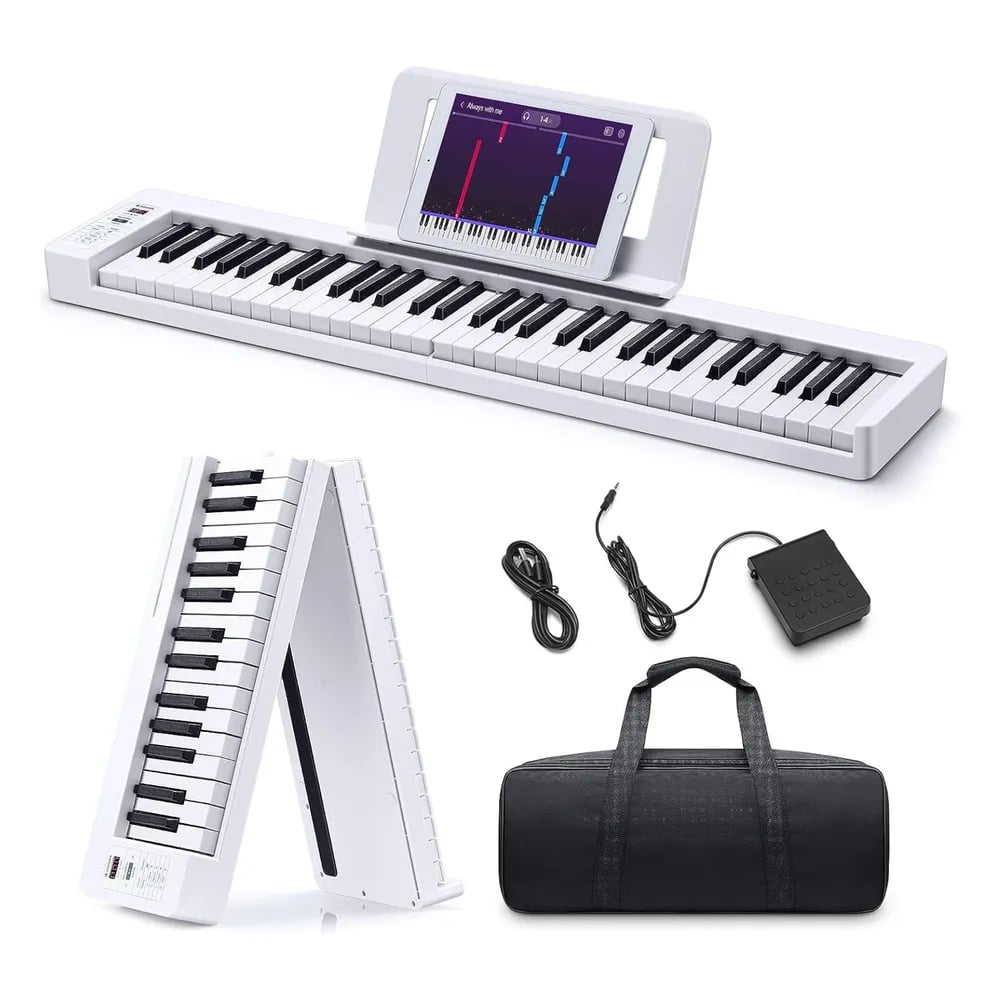 Donner DP-06 – Teclado Plegable de 61 Teclas Semi-Pesadas con Bluetooth, Batería y Pedal - Variante en LEMM DJ Store
