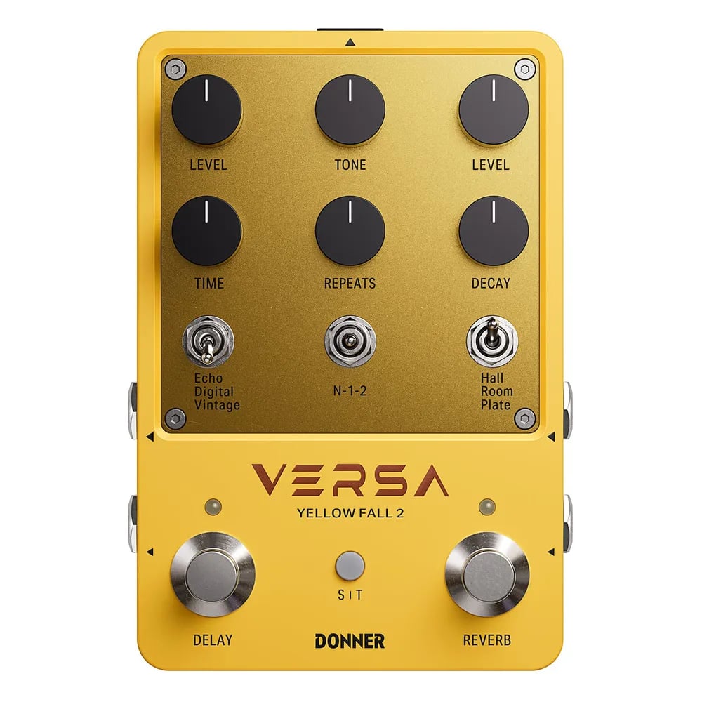 Donner Yellow Fall II – Pedal de Delay y Reverb Estéreo con Tap Tempo y Presets - Variante en LEMM DJ Store