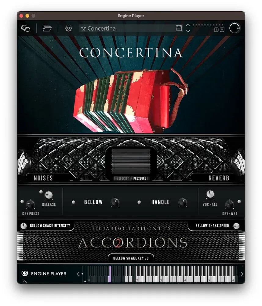 EngineAudio Single Concertina (Accordions 2) – concertina virtual con el tipico sonido marinero (Descarga Digital) - Variante