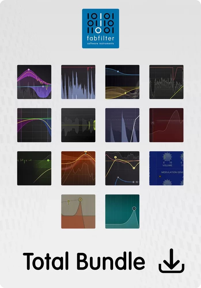 FabFilter Total Bundle – Bundle Completo de Mezcla y Mastering (Descarga Digital) - Variante en LEMM DJ Store