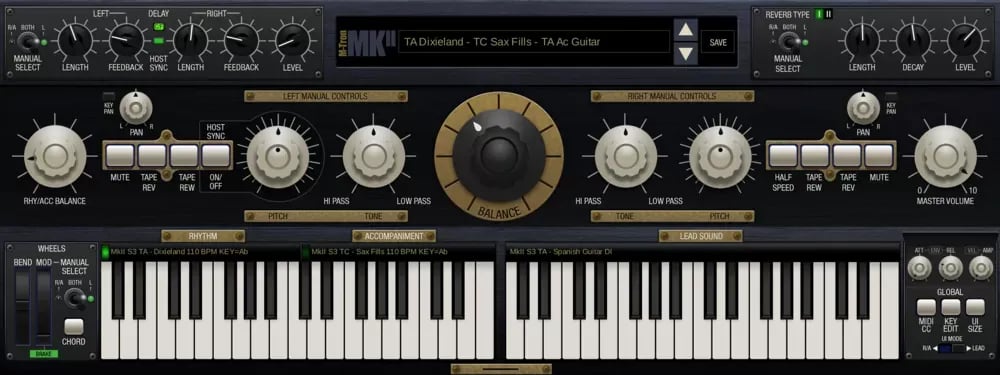 GForce M-Tron MkII – Mellotron MkII Virtual de Doble Teclado (Descarga Digital) - Variante en LEMM DJ Store