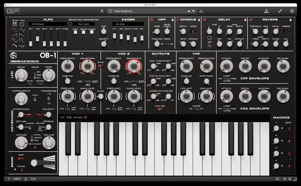 GForce Oberheim OB-1 – Sintetizador Virtual Análogo (Descarga Digital) - Variante en LEMM DJ Store