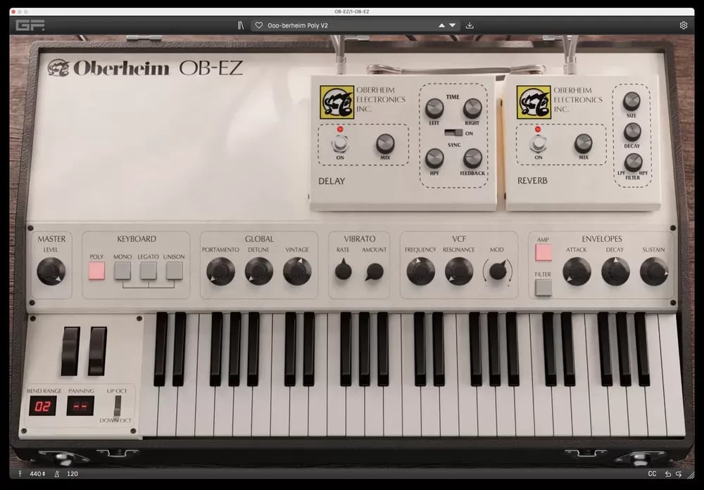 GForce Oberheim OB-EZ – Sintetizador Virtual (Descarga Digital) - Variante en LEMM DJ Store