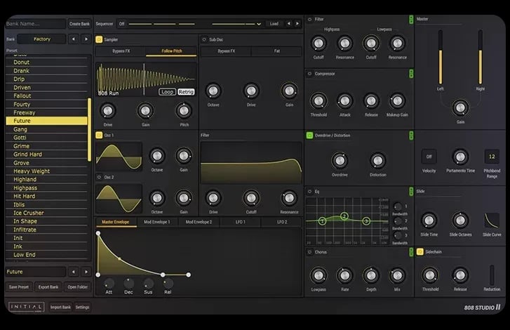 Initial Audio 808 Studio II – Sintetizador de Bajos y Sub 808 (Descarga Digital) - Variante en LEMM DJ Store