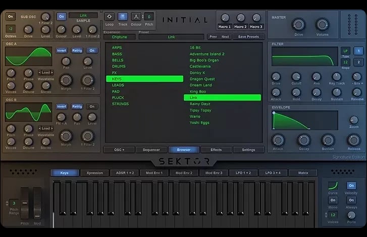Initial Audio Sektor – Sintetizador Wavetable Polifónico (Descarga Digital) - Variante en LEMM DJ Store