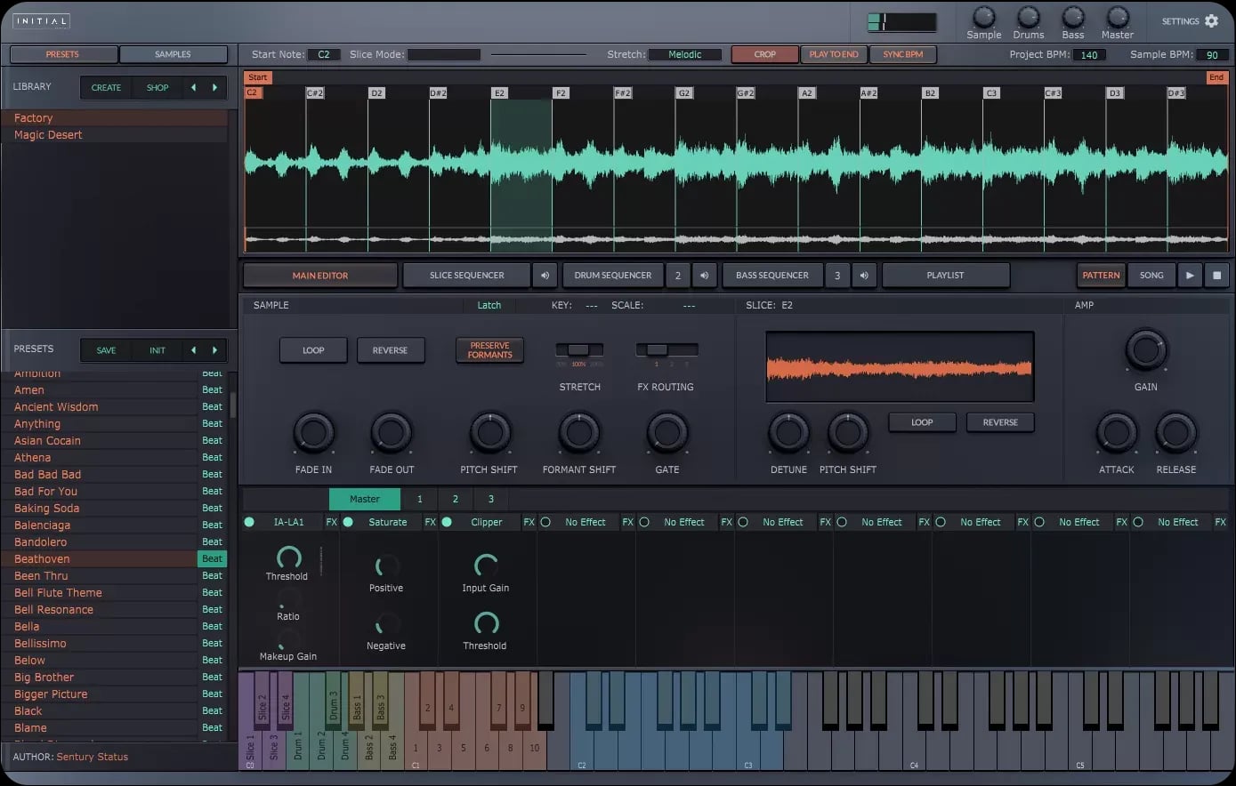 Initial Audio Slice – Sampler y Cortador de Loops con IA (Descarga Digital) - Variante en LEMM DJ Store