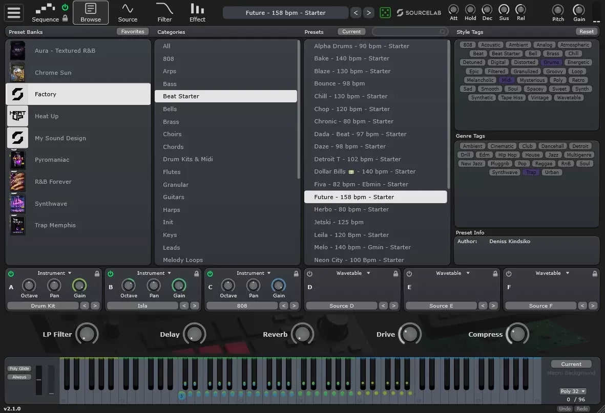 Initial Audio SourceLab – Instrumento Virtual Wavetable, Sampler y Slicer (Descarga Digital) - Variante en LEMM DJ Store
