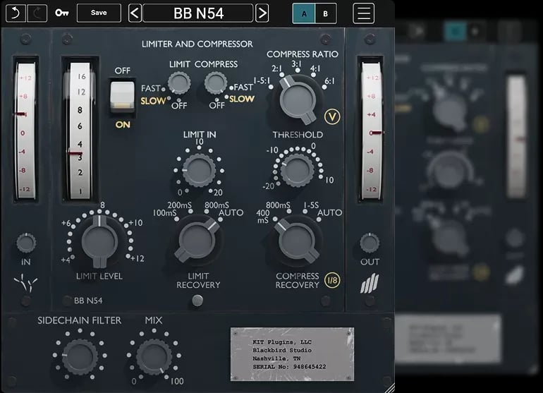 Kit Plugins BB N54 – Emulación del compresor/limitador Neve 2254 (Descarga Digital) - Variante en LEMM DJ Store