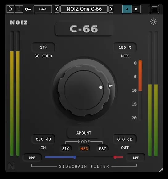 Kit Plugins NOIZ One C-66 – Compresor musical de una perilla (Descarga Digital) - Variante en LEMM DJ Store