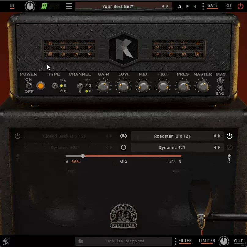 Kuassa Amplifikation Rectifor – Simulador de amplificador de alta ganancia estilo Mesa/Boogie (Descarga Digital) - Variante e