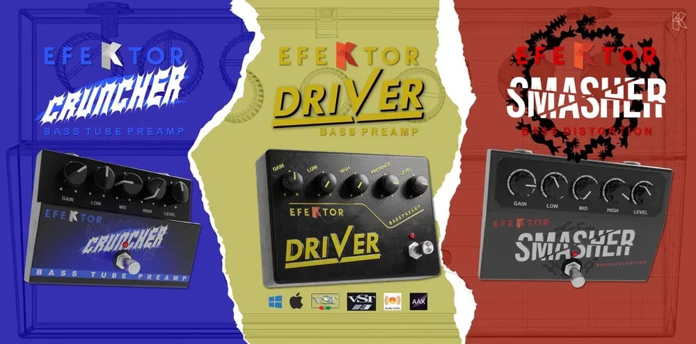 KUASSA Efektor Bass Distortion Bundle – Bundle de Distorsión para Bajo (Descarga Digital) - Variante en LEMM DJ Store