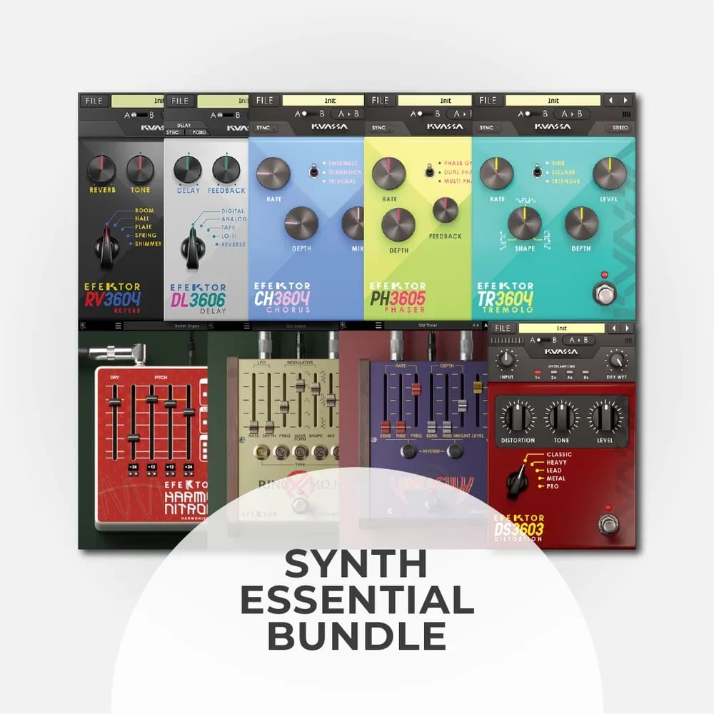 KUASSA Synth Essential Bundle – Bundle de Efectos para Sintetizadores (Descarga Digital) - Variante en LEMM DJ Store