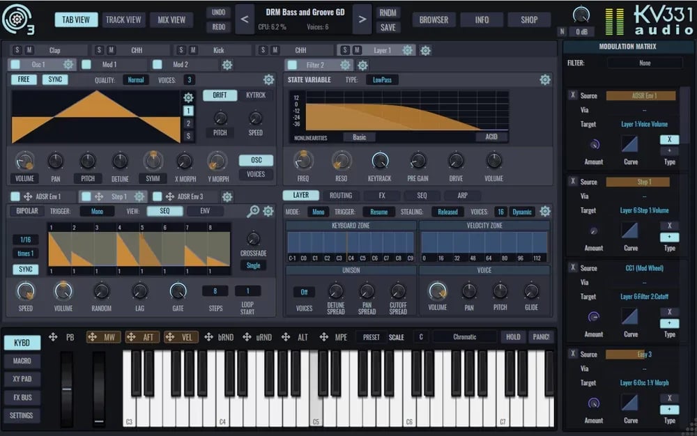 KV331 Audio SynthMaster 3 – Sintetizador Virtual (Descarga Digital) - Variante en LEMM DJ Store