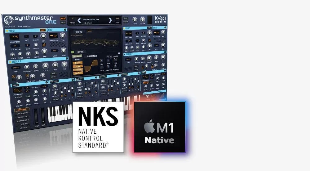 KV331 Audio SynthMaster One – Sintetizador Virtual (Descarga Digital) - Variante en LEMM DJ Store