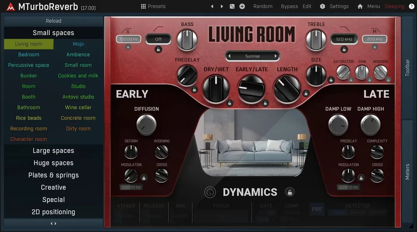 MeldaProduction MTurboReverb – Reverb algorítmica avanzada y programable (Descarga Digital) - Variante en LEMM DJ Store