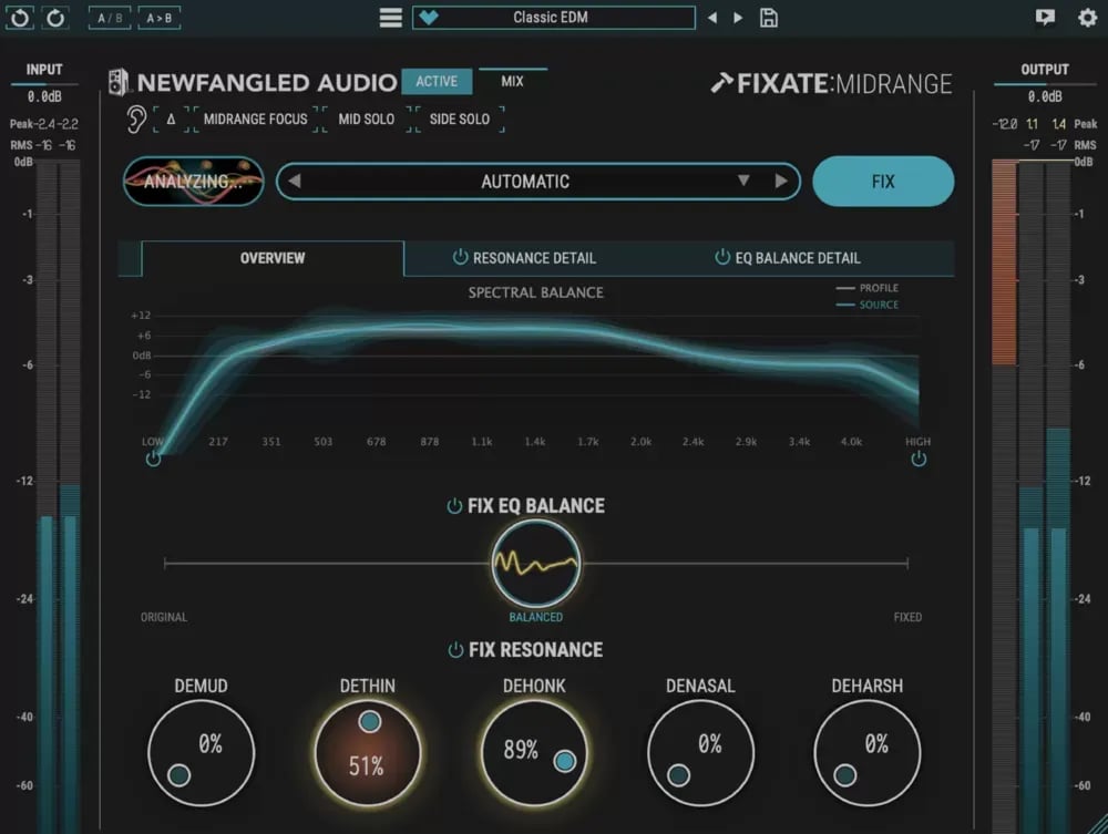 Newfangled Audio Fixate:Midrange – Corrección Inteligente de Medios (Descarga Digital) - Variante en LEMM DJ Store