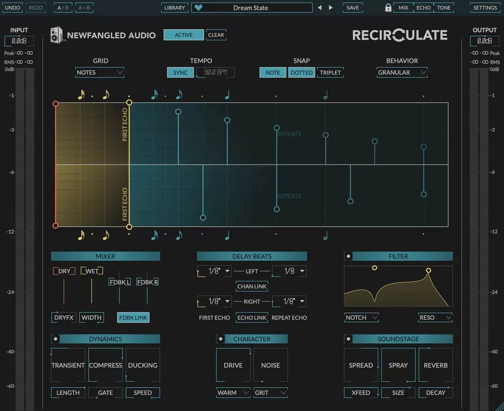 Newfangled Audio Recirculate – Delay de Feedback Polirrítmico con Carácter (Descarga Digital) - Variante en LEMM DJ Store