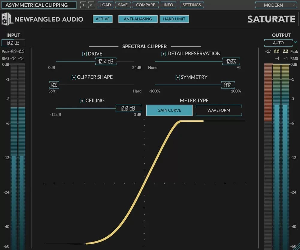 Newfangled Audio Saturate – Clipper Espectral y Overdrive Psicoacústico (Descarga Digital) - Variante en LEMM DJ Store