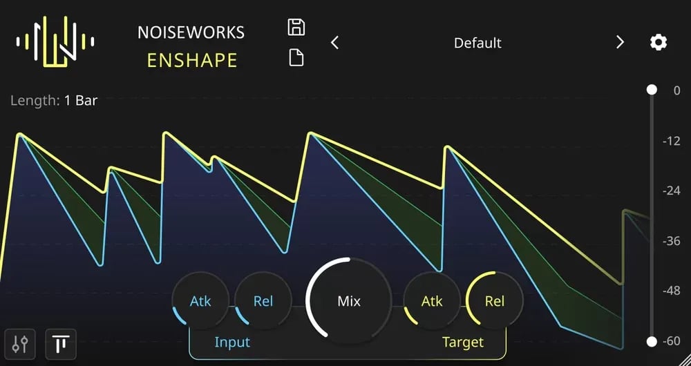 NoiseWorks Enshape – Moldeador Dinámico de Voces y Compresión sin Umbral (Descarga Digital) - Variante en LEMM DJ Store