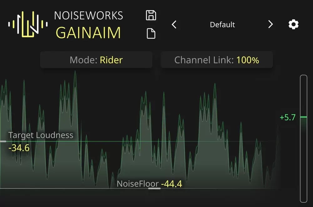 NoiseWorks GainAim – Nivelador de Volumen Automático para Voces en Tiempo Real (Descarga Digital) - Variante en LEMM DJ Store